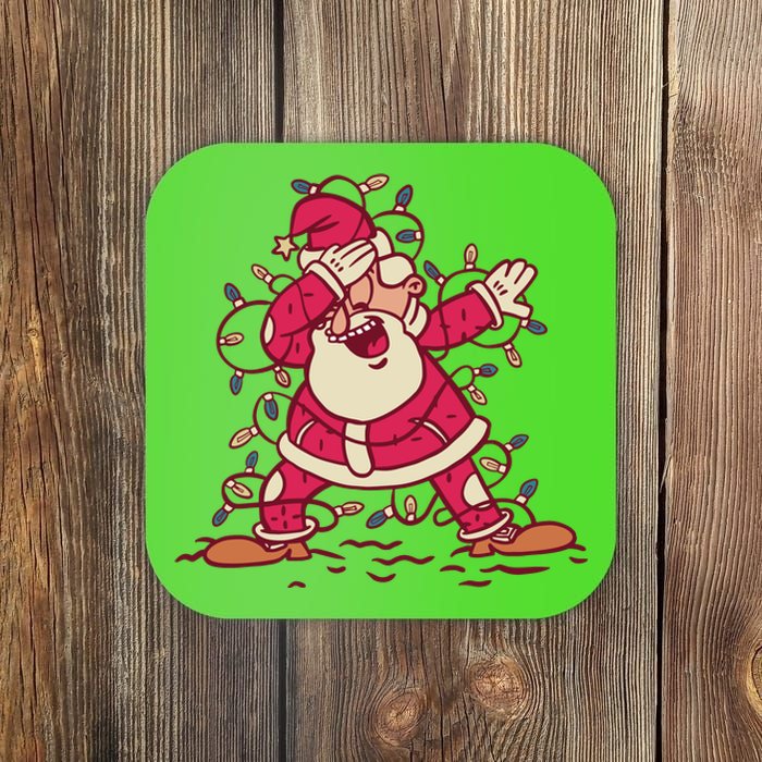 Dabbing Santa Cartoon Coaster