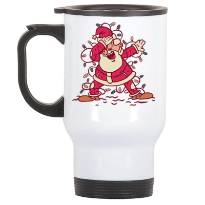 Dabbing Santa Cartoon Stainless Steel Travel Mug