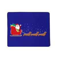 Dachshund Santa Christmas Sleigh Funny Dachshund Xmas Meaningful Gift Mousepad