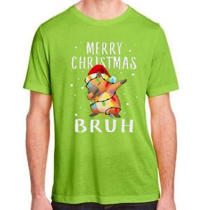 Dabbing Santa Capy Light Merry Christmas Bruh Boy Girl Funny Adult ChromaSoft Performance T-Shirt