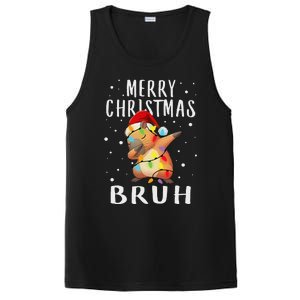 Dabbing Santa Capy Light Merry Christmas Bruh Boy Girl Funny PosiCharge Competitor Tank