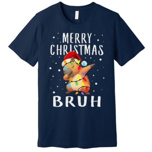 Dabbing Santa Capy Light Merry Christmas Bruh Boy Girl Funny Premium T-Shirt