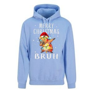 Dabbing Santa Capy Light Merry Christmas Bruh Boy Girl Funny Unisex Surf Hoodie