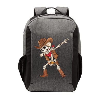 Dabbing Skeleton Cowboy Halloween Costume Gift Vector Backpack