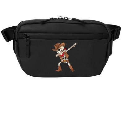 Dabbing Skeleton Cowboy Halloween Costume Gift Crossbody Pack