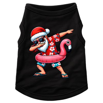 Dabbing Santa Christmas In July Hawaiian Xmas Dab Doggie Tank
