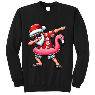 Dabbing Santa Christmas In July Hawaiian Xmas Dab Sweatshirt