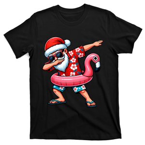 Dabbing Santa Christmas In July Hawaiian Xmas Dab T-Shirt