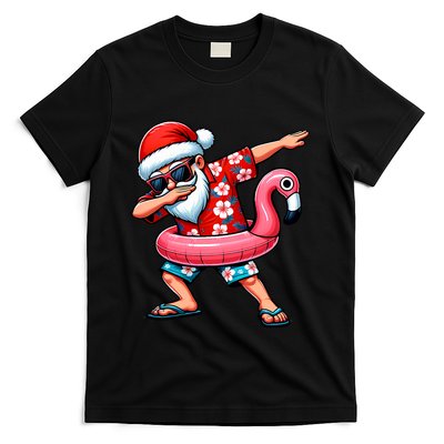 Dabbing Santa Christmas In July Hawaiian Xmas Dab T-Shirt