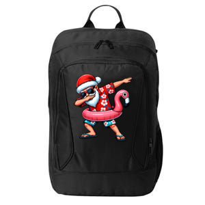 Dabbing Santa Christmas In July Hawaiian Xmas Dab City Backpack