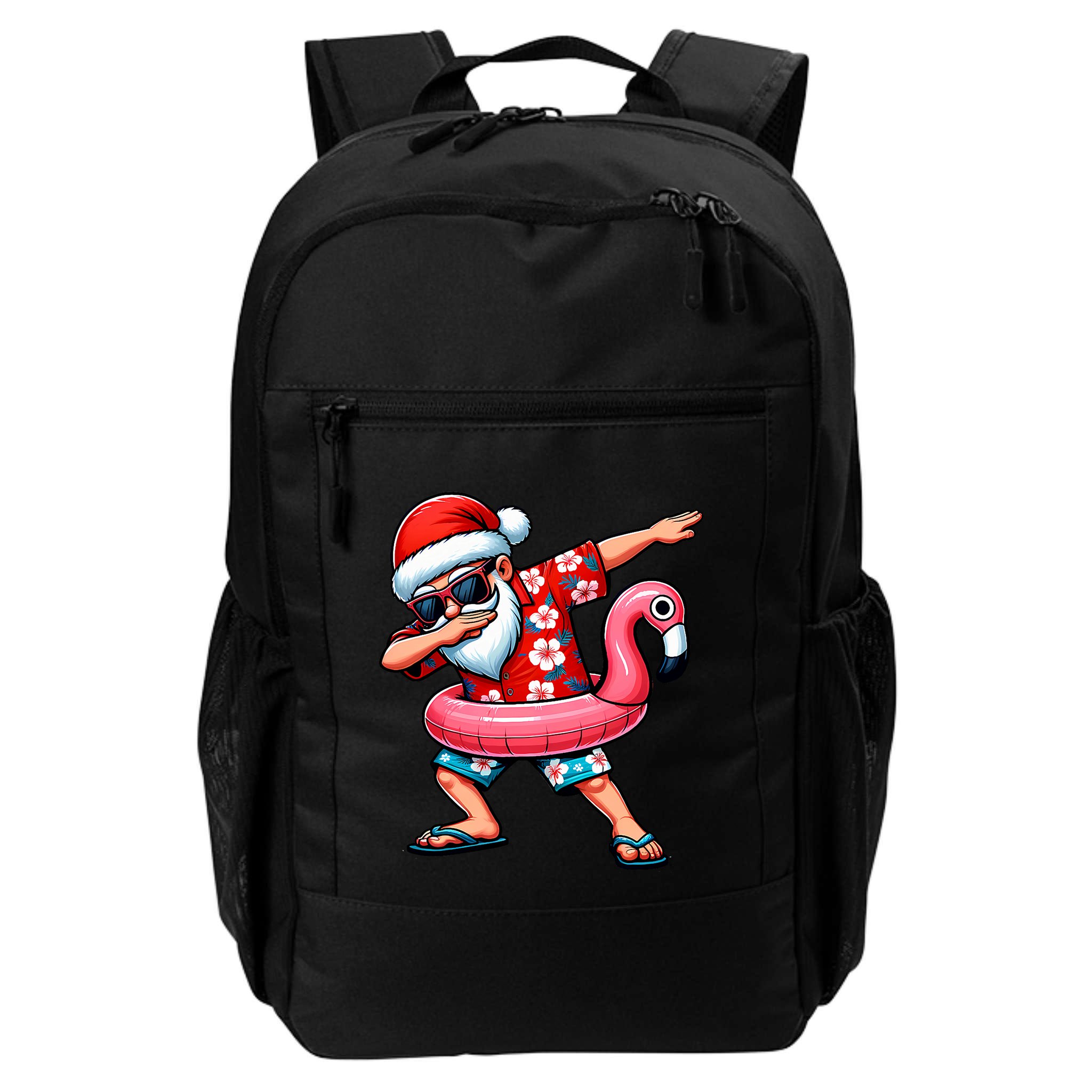Dabbing Santa Christmas In July Hawaiian Xmas Dab Backpack