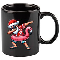 Dabbing Santa Christmas In July Hawaiian Xmas Dab 11oz C Handle Ceramic Mug