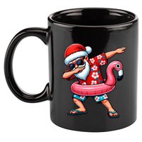 Dabbing Santa Christmas In July Hawaiian Xmas Dab 11oz C Handle Ceramic Mug