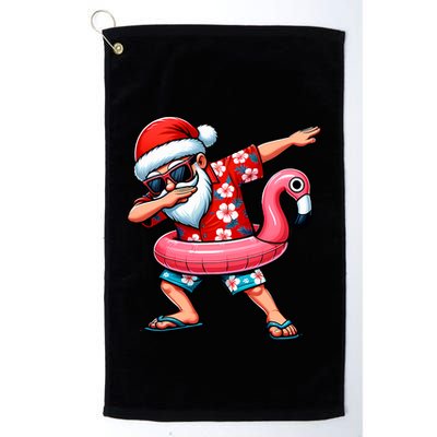 Dabbing Santa Christmas In July Hawaiian Xmas Dab Golf Towel