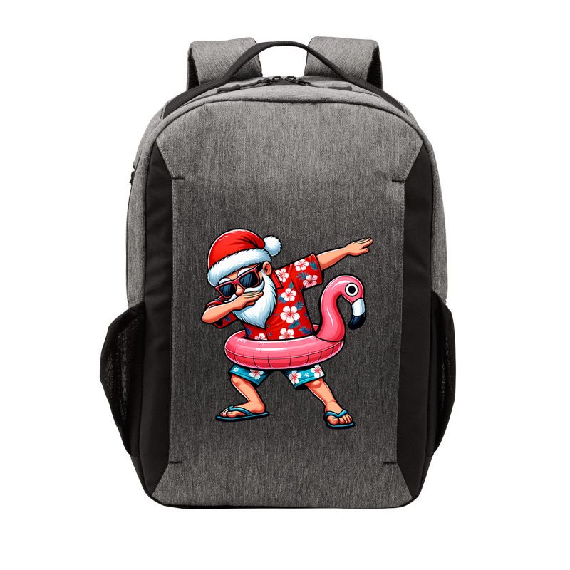 Dabbing Santa Christmas In July Hawaiian Xmas Dab Vector Backpack