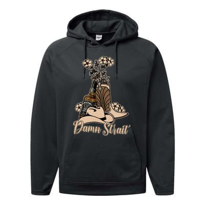 Damn S.T.R.A.I.T Cowboys Outlaws Music 80s Outfit Whiskey Glasses Performance Fleece Hoodie