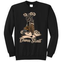 Damn S.T.R.A.I.T Cowboys Outlaws Music 80s Outfit Whiskey Glasses Sweatshirt