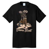 Damn S.T.R.A.I.T Cowboys Outlaws Music 80s Outfit Whiskey Glasses Tall T-Shirt