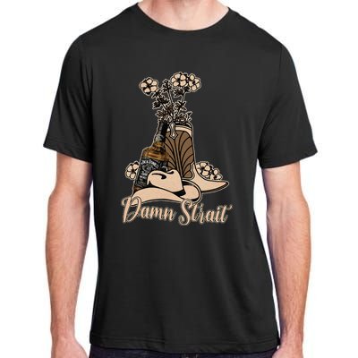 Damn S.T.R.A.I.T Cowboys Outlaws Music 80s Outfit Whiskey Glasses Adult ChromaSoft Performance T-Shirt