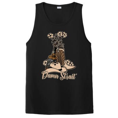 Damn S.T.R.A.I.T Cowboys Outlaws Music 80s Outfit Whiskey Glasses PosiCharge Competitor Tank