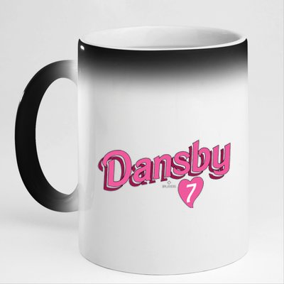 Dansby Swanson Chicago Baseball Valentine 11oz Black Color Changing Mug