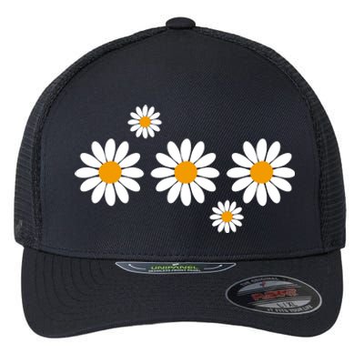 Daisy Spring Cute Floral Flexfit Unipanel Trucker Cap