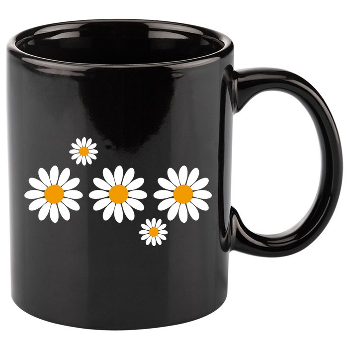Daisy Spring Cute Floral 11oz C Handle Ceramic Mug