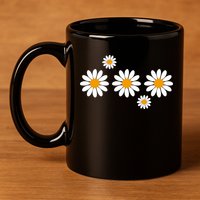 Daisy Spring Cute Floral 11oz C Handle Ceramic Mug