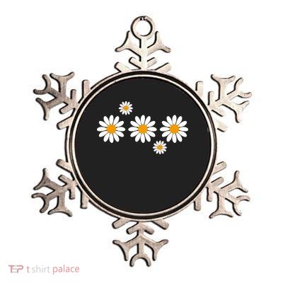 Daisy Spring Cute Floral Metallic Star Ornament