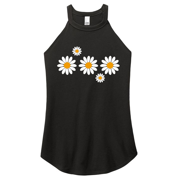 Daisy Spring Cute Floral Women's Perfect Tri Rocker Tank