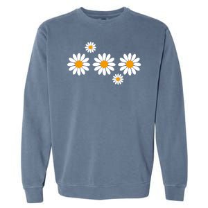 Daisy Spring Cute Floral Garment-Dyed Sweatshirt