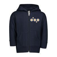 Daisy Spring Cute Floral Toddler Zip Fleece Hoodie