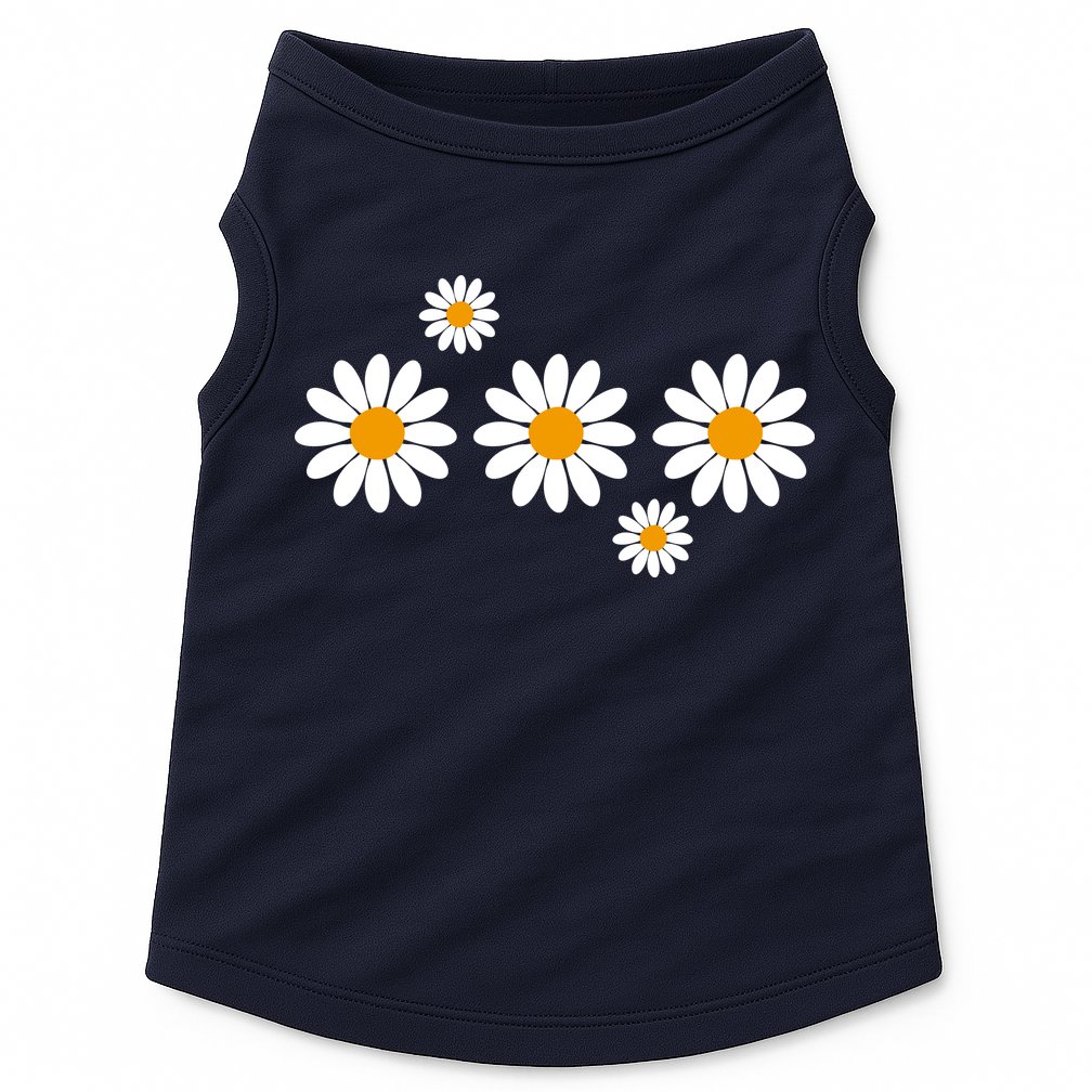Daisy Spring Cute Floral Doggie Tank