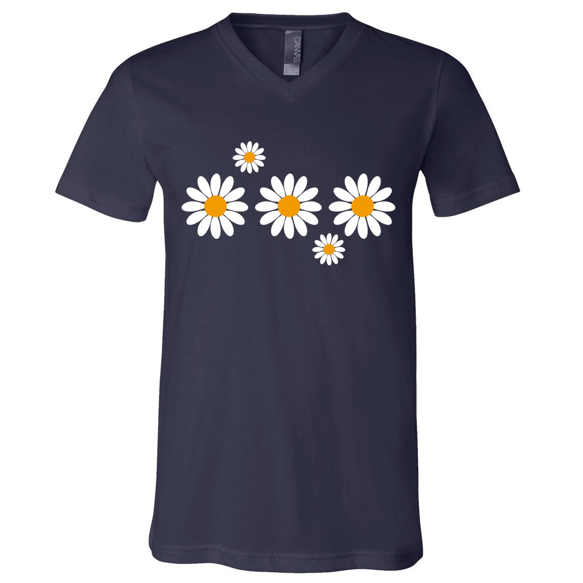 Daisy Spring Cute Floral V-Neck T-Shirt