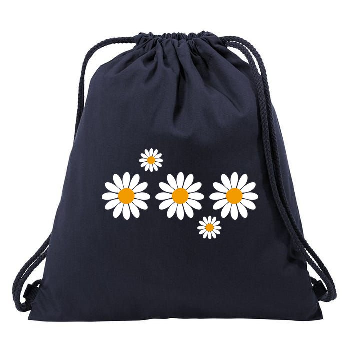 Daisy Spring Cute Floral Drawstring Bag