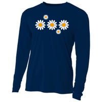 Daisy Spring Cute Floral Cooling Performance Long Sleeve Crew