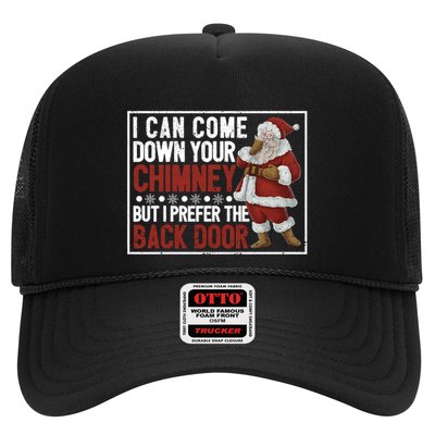 Dirty Santa Claus Jokes Xmas Pj I Can Come Down Your Chimney Meaningful Gift Trucker Hat