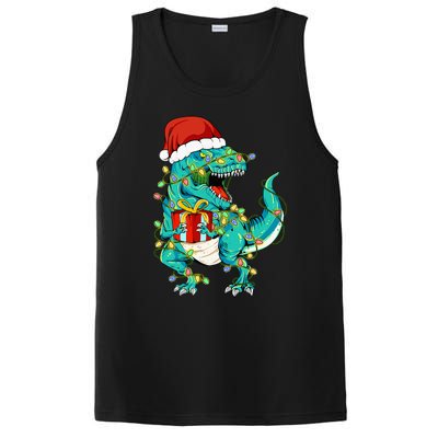 Dinosaur Santa  Christmas Tree Lights PosiCharge Competitor Tank