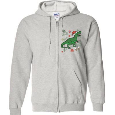 Dinosaur Singing Christmas Carol Full Zip Hoodie