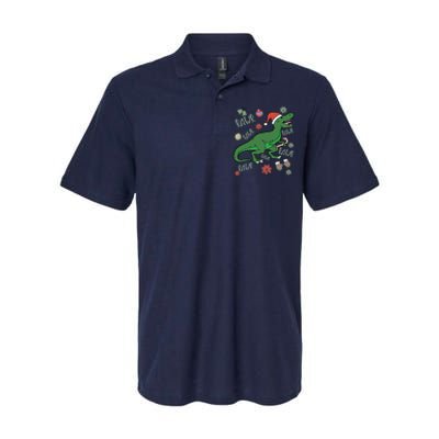 Dinosaur Singing Christmas Carol Softstyle Adult Sport Polo