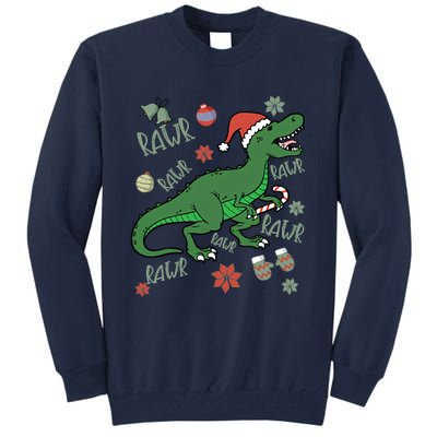 Dinosaur Singing Christmas Carol Tall Sweatshirt