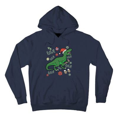 Dinosaur Singing Christmas Carol Tall Hoodie