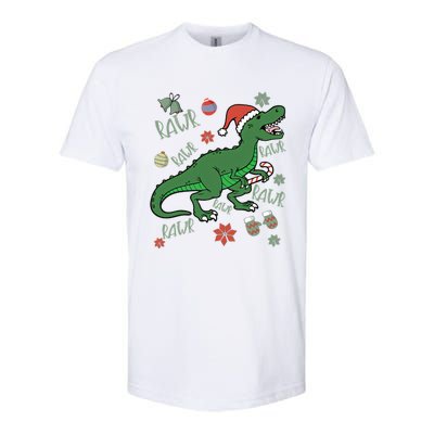 Dinosaur Singing Christmas Carol Softstyle CVC T-Shirt