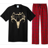 Deer Skull Compound Bow Retro Hunting Archery Dad Archer Pajama Set