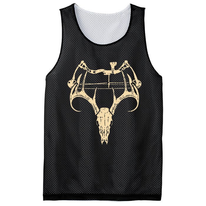 Deer Skull Compound Bow Retro Hunting Archery Dad Archer Mesh Reversible Basketball Jersey Tank