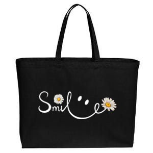 Daisy Smile Cute Gift Cotton Canvas Jumbo Tote