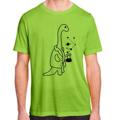 Dino Scientist Cool Crazy Chemistry Lab College University Gift Adult ChromaSoft Performance T-Shirt