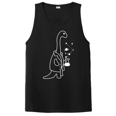 Dino Scientist Cool Crazy Chemistry Lab College University Gift PosiCharge Competitor Tank