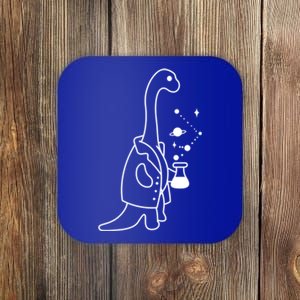 Dino Scientist Cool Crazy Chemistry Lab College University Gift Coaster