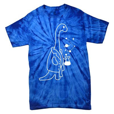 Dino Scientist Cool Crazy Chemistry Lab College University Gift Tie-Dye T-Shirt